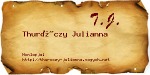 Thuróczy Julianna névjegykártya